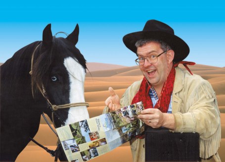 Ian McMillan - cowboy in Barnsley